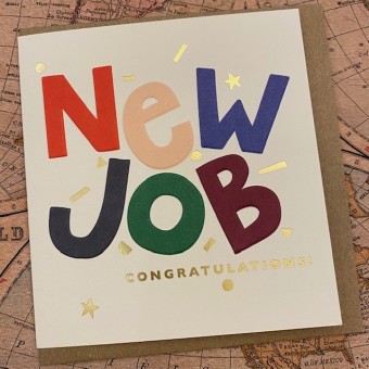 New Job card - New job, congratulations!